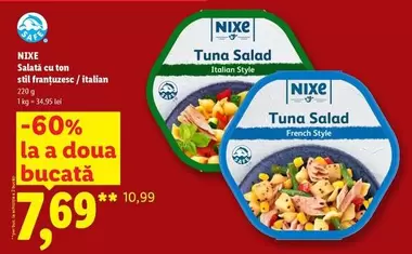Salată cu ton stil frantuzesc / italian
