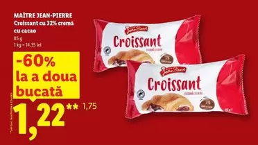 Croissant cu 32% cremă cu cacao