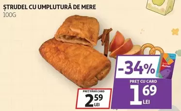 Auchan - STRUDEL CU UMPLUTURĂ DE MERE