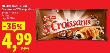 Croissants cu 30% umplutură