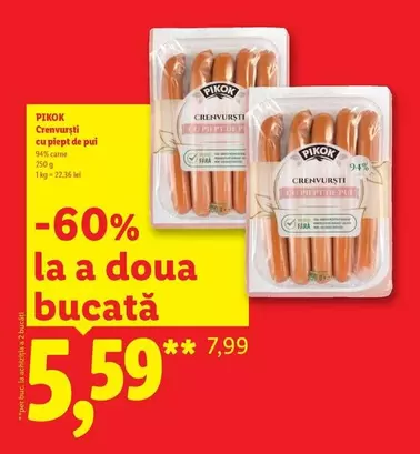 Cremvursti cu piept de pui