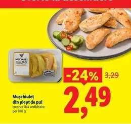 Mușchiuleț din piept de pui