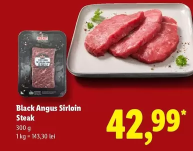 Black Angus Sirloin Steak