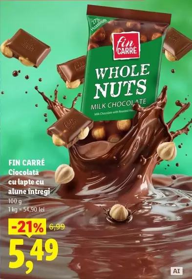WHOLE NUTS MILK CHOCOLATE