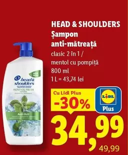 Șampon anti-mătreață clasic 2 în 1