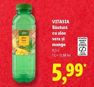 Băutură cu aloe vera și mango