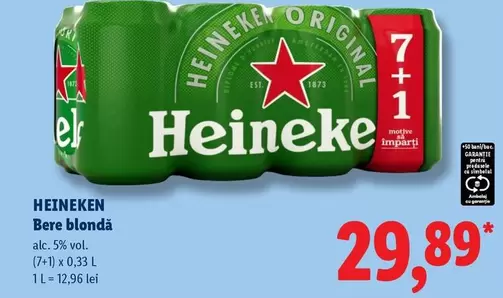 Heineken - Bere blondă