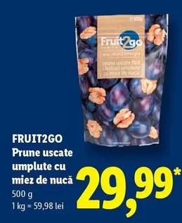 Prune uscate umplute cu miez de nucă