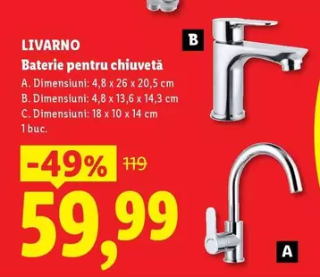 Baterie pentru chiuvetă