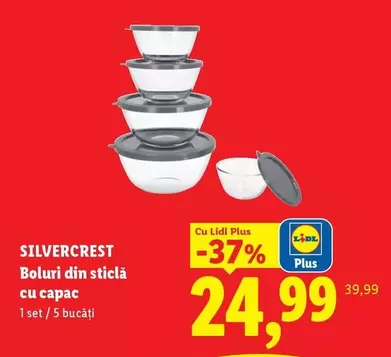 Boluri din sticlă cu capac