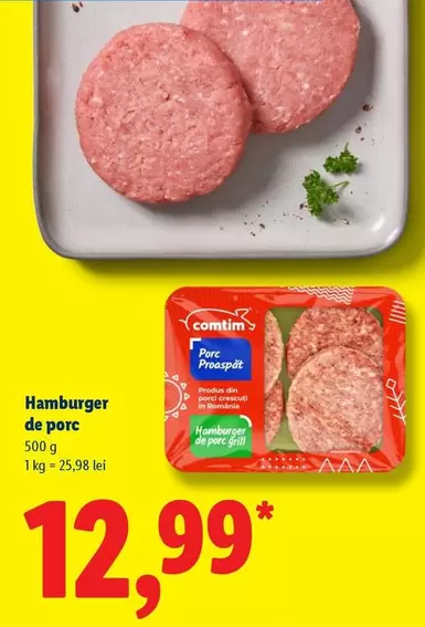 Hamburger de porc