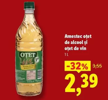 Amestec otet de alcool si otet de vin