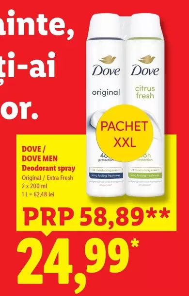 Deodorant spray Original / Extra fresh