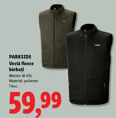 Vestă fleece bărbați