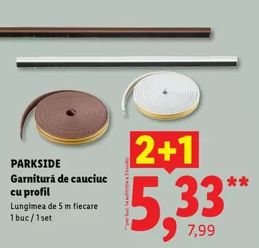 Garnitură de cauciuc cu profil