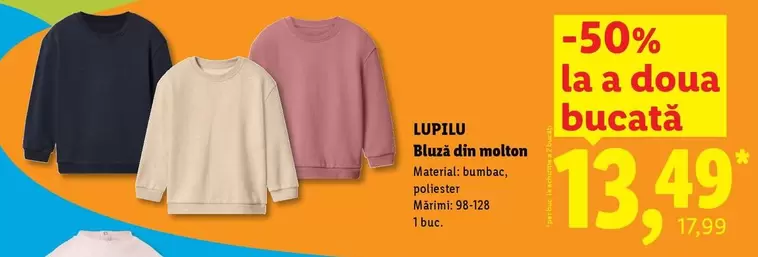 Bluză din molton