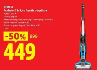 Aspirator 3 în 1, cu funcție de spălare