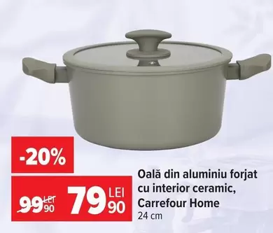 Oală din aluminiu forjat cu interior ceramic