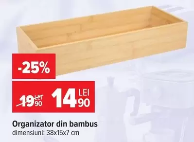 Organizator din bambus