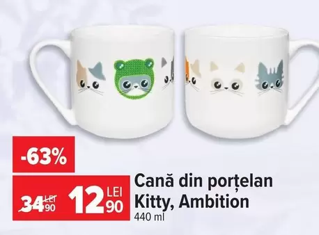 Cană din porțelan