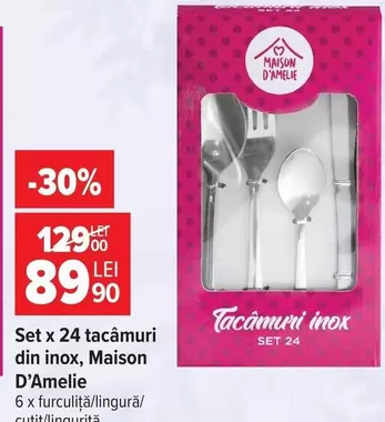 Set x 24 tacâmuri din inox