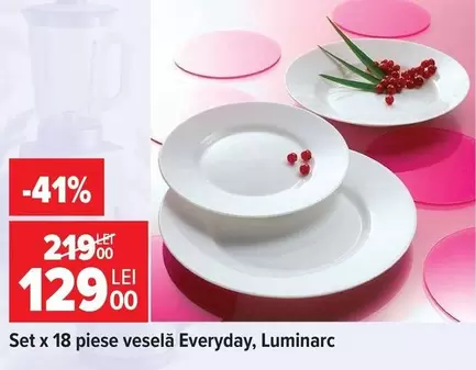 Set x 18 piese veselă