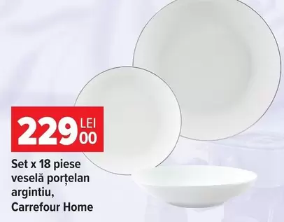 Set x 18 piese veselă porțelan