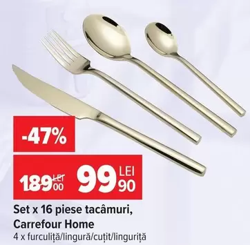 Set x 16 piese tacâmuri