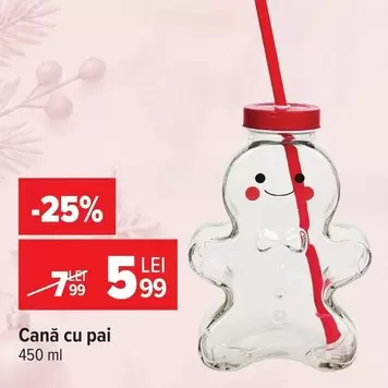 Cană cu pai