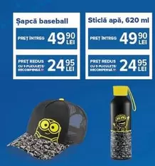 Șapcă baseball, Sticlă apă, 620 ml
