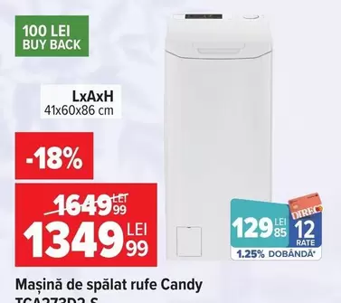 Mașină de spălat rufe TCA273D2 S