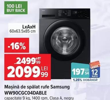 Mașină de spălat rufe WW90CGC04DABLE