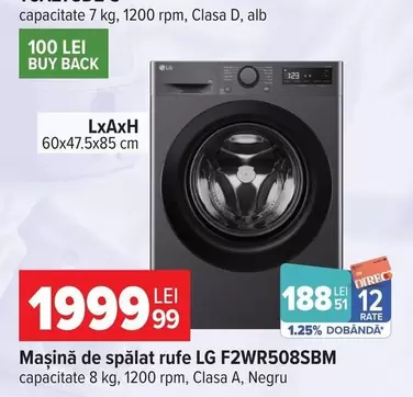 Lg - Mașină de spălat rufe F2WR508SBM