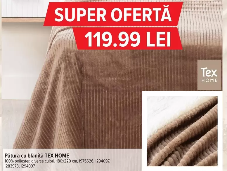 Pătură cu blăniță