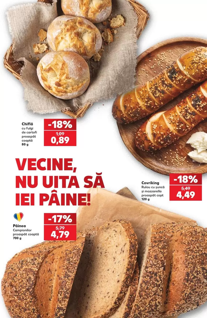 Chiflă cu fulgi de cartofi proaspăt coaptă