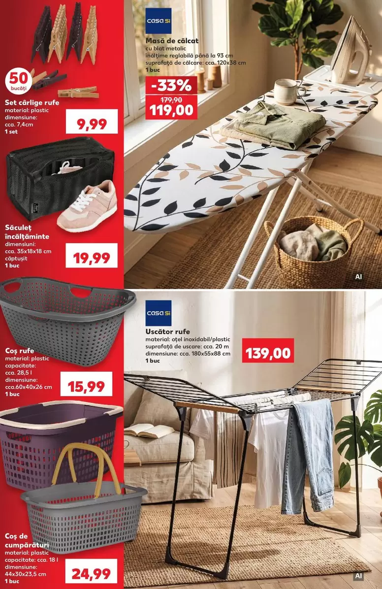 Masă de călcat cu blat metalic
