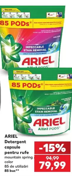 Ariel - Detergent capsule pentru rufe mountain spring color
