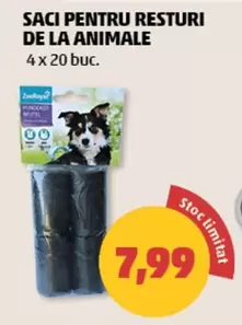 Saci pentru resturi de la animale