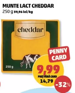 MUNTE LACT CHEDDAR