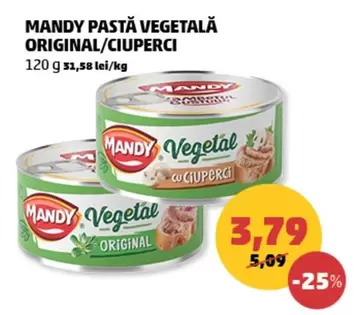 PASTĂ VEGETALĂ ORIGINAL/CIUPERCI