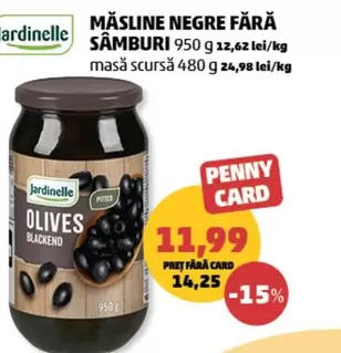 Măsline negre fără sâmburi