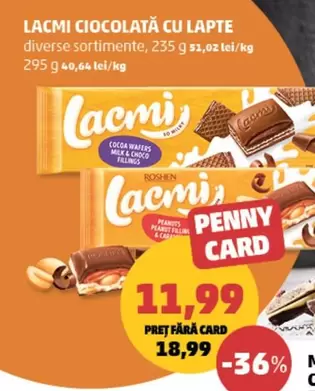 LACMI CIOCCOLATĂ CU LAPTE