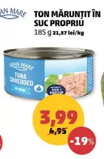 Ton Mărunțit în Suc Propriu