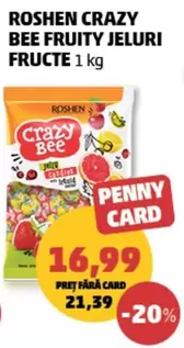 CRAZY BEE FRUITY JELURI FRUCTE