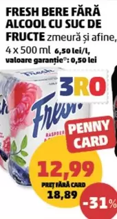 Fresh Bere fără alcool cu suc de fructe