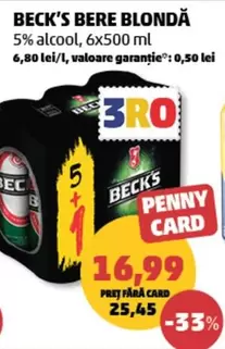 Beck's - BÈRE BLONDĂ