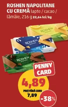 NAPOLITANE CU CREMĂ lapte / cacao / lămâie