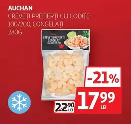 Auchan - CREVEȚI PREFERIȚI CU CODIȚE CONGELAȚI