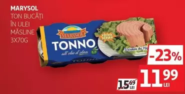 TONNO BUCĂȚI ÎN ULEI MĂSLINE