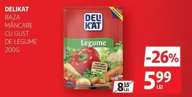 Baza mancare cu gust de legume